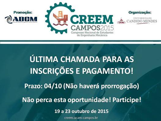 ultima chamada creem