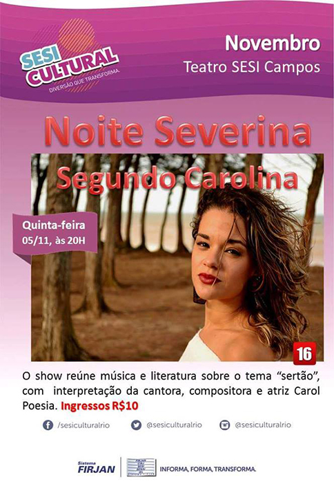 Noite Severina SESI site