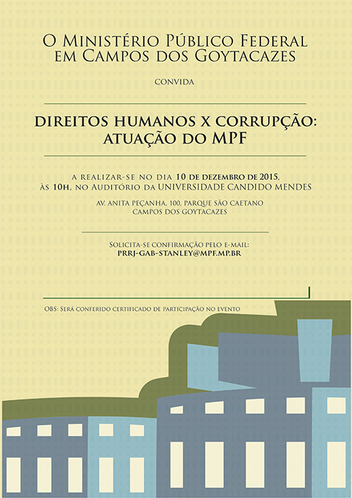 Cartaz Seminário CorrupçãoxDireitos Humanos site