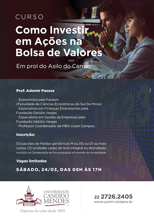 Como investir em ações na bolsa de valores? Curso que acontece neste mês tem a resposta – 24 de março