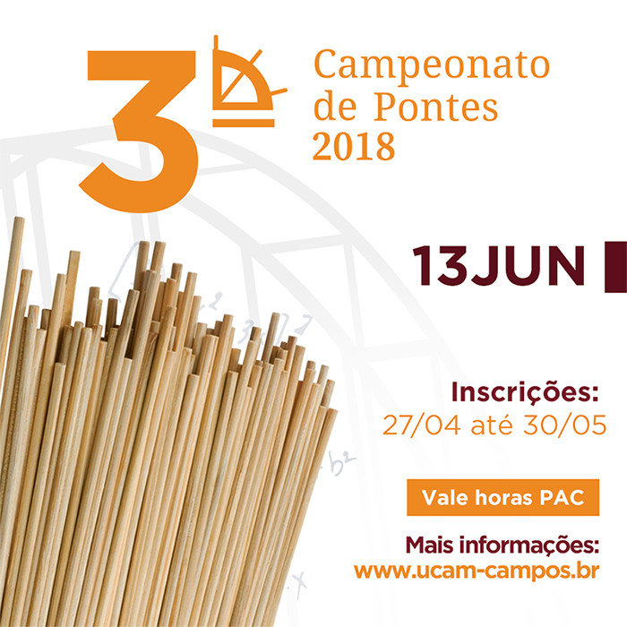 Abertas inscrições para Campeonato de Pontes 2018