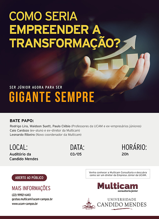 Como seria empreender a transformação? Evento, no início de maio, apresenta as novidades da Multicam