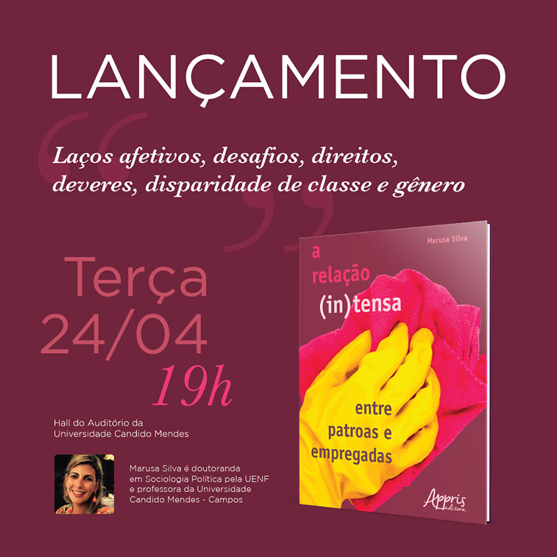 Lançamento de livro de professora da Universidade acontece no dia 24 de abril