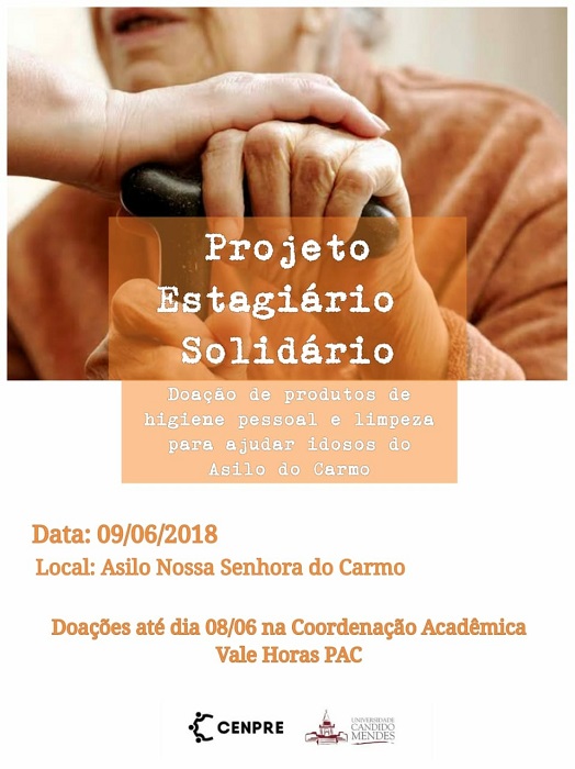 Campanha promovida por estagiários internos arrecada doações para o Asilo do Carmo