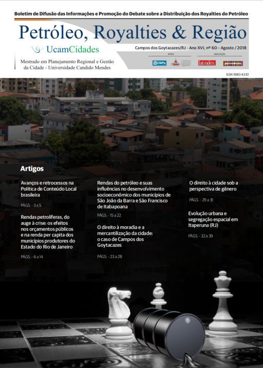 Confira a edição de agosto do Boletim Petróleo, Royalties e Região
