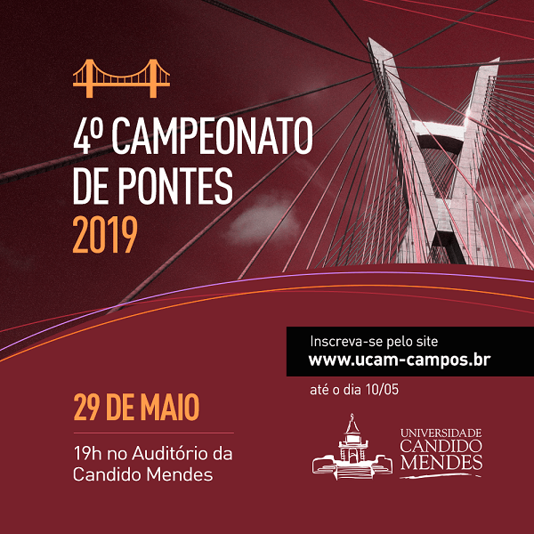 Abertas inscrições para o IV Campeonato de Pontes da Universidade