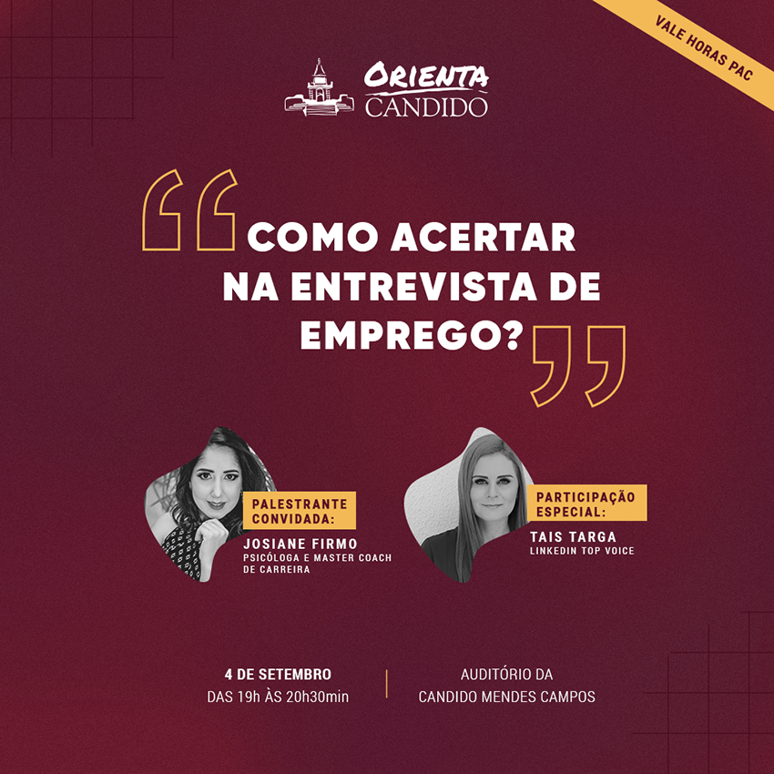 Orienta Candido de setembro tem Coach de Carreira e Top Voice LinkedIn